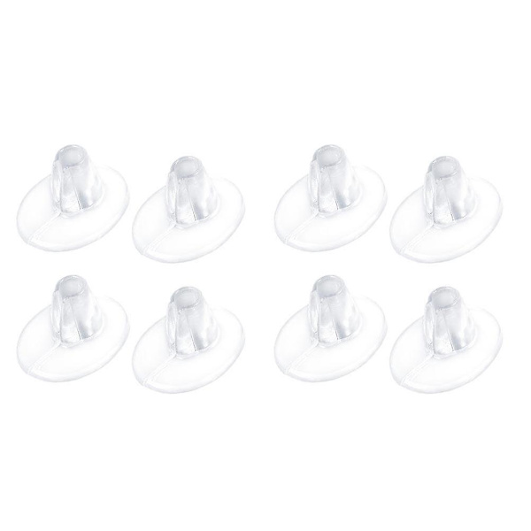 4 Par Klar Sandaler Hestesko Puder Fodindsatser Flip-flops Forfodspude Anti-Slip Skoindsatser Puder Transparent 4x3.5cm