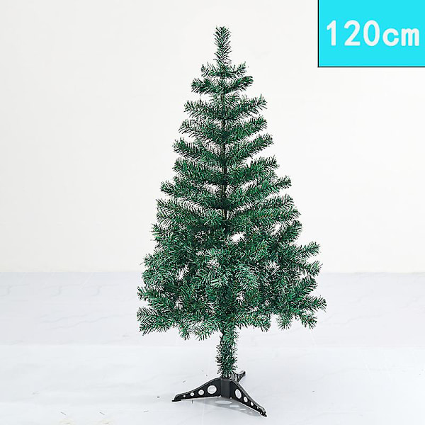 Juldekorationer Krypterad Flamskyddad Simulerad PVC Mini Vanlig Julgran Juldekoration 120cm