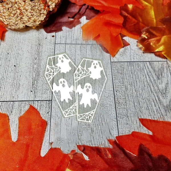 Halloween Akryl Øreringe Skalle Charm Kvinders Fødselsdag Smykker DIY Gave