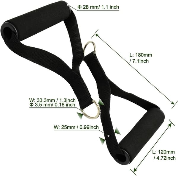 Resistance Bands for Exercise, Workout Bands for Home Gym, Stretching, Strength Training, Physical Therapy