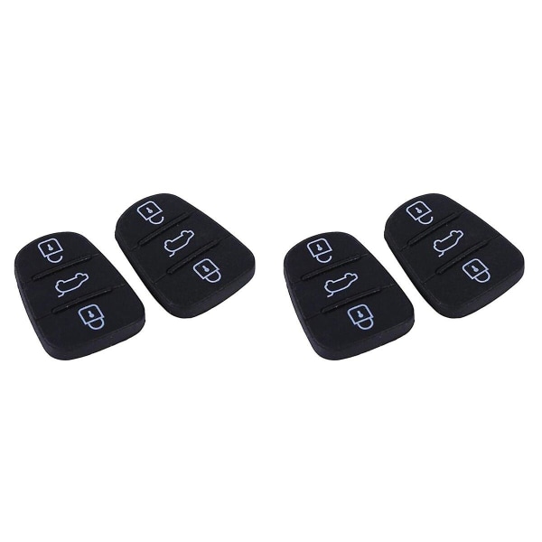 6 kpl Käytännöllinen Auton Avaimen Kotelo 3 Painiketta Taittuva Kaukosäädin Avaimen Fob Kotelo Hyundai I10 I20 I30 (musta) 4 kpl 4 pcs
