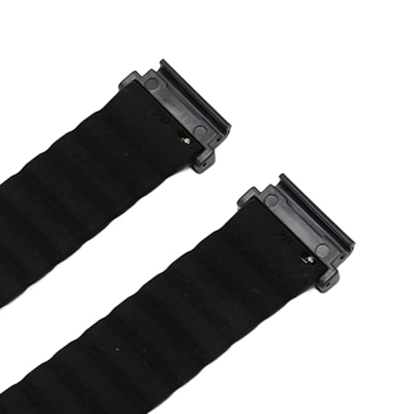 Magnetic Watch Band Adjustable Quick Release Silicone Strap 20mm Compatible with Garmin Fenix 7S 6S 5S Black