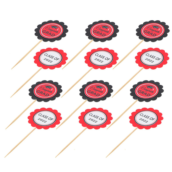 36 stk Bryllupsdekorasjon Graduation Cupcake Stick Graduation Temaer Kakepynt Graduation Cupcake Til
