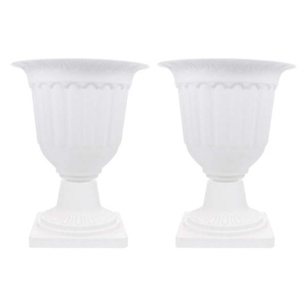 2 kpl Ruukut Sisäkasvit Etuoven Lukko Urna Kukkaruukku Klassinen Urna Istutusastia Marokkolainen Istutusastia Valkoinen28X White 28X20CM