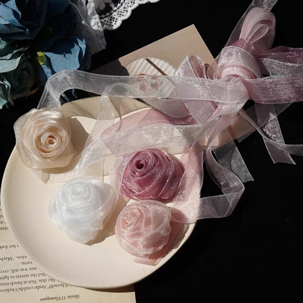 3 kpl Bohemian Lace Flower Collar Choker -kaulakoru Pehmeä Kukkakaulakoru Hääkoru Lahja Naisille Teineille Tytöille