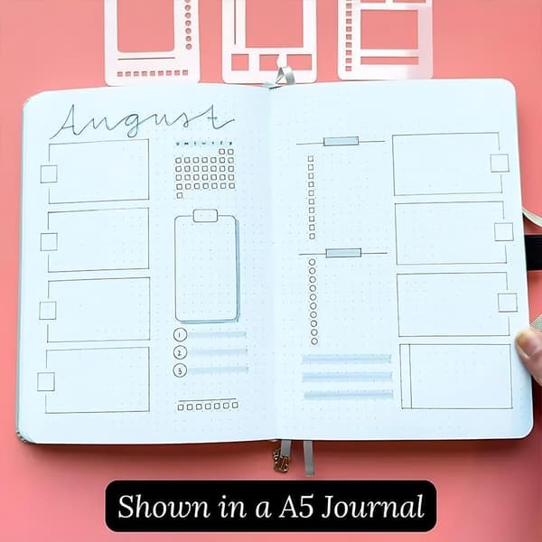 Lace Ruler Planner Template, DIY Painting Stencil Set, A6 Size Diary and Journaling Aid Theme Series
