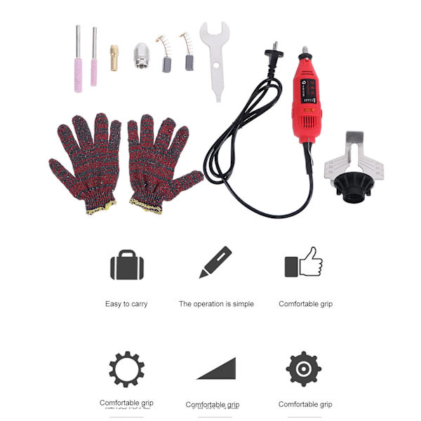 180w 5 Gears Kædesavssliber Elektrisk Sliber EU Stik EU Stik 18.5X5CM