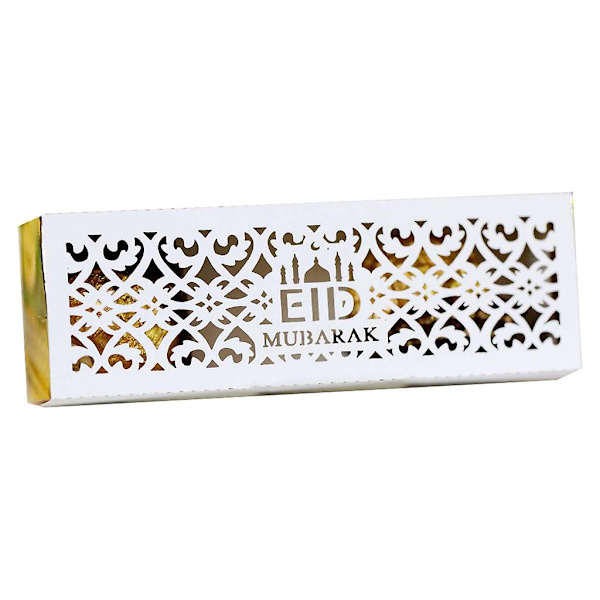100 stk. Konfektæske Hul Ramadan Chokolade Gaveæske Hvid