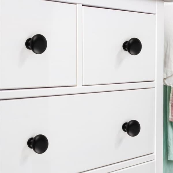 Cabinet Knobs, Drawer Handles, Black Furniture Handles, Round Drawer Knobs, Door Knobs for Kitchen, Office, Bedroom, Cabinet