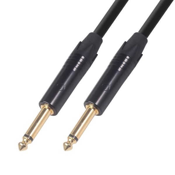 6,35 mm Jack Audiokabel til Han Aux Kabel 1,8 m 5 m 10 m til Guitar Mixer Forstærker Sort Black