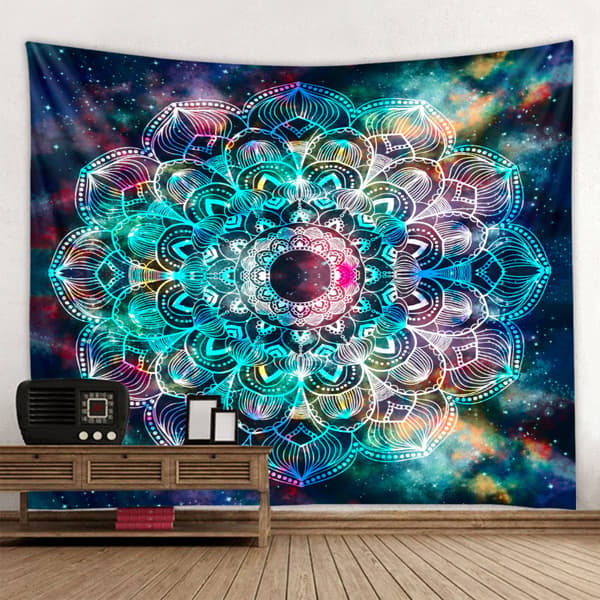 1 pc 200*150cm Mandala Printed Tapestry Hippie Star Elephant Wall