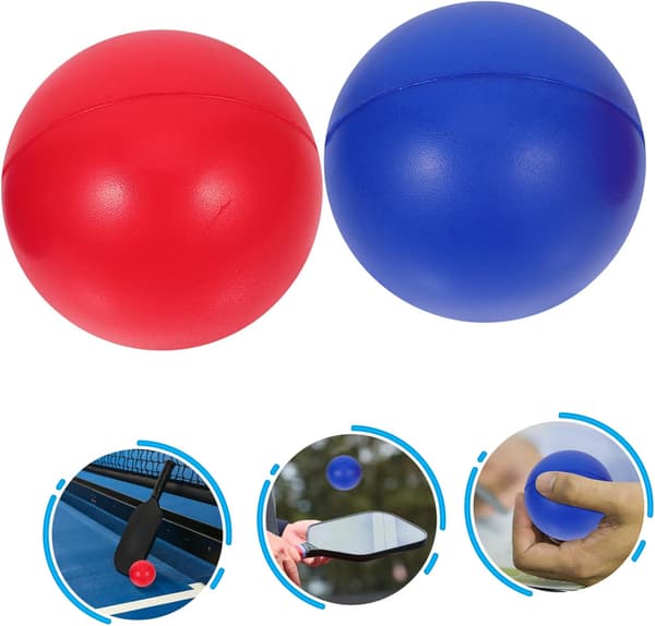 6 Pieces PU Replacement Balls for Outdoor Play, Training, Beach Balls, Paddle