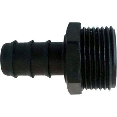 [10-pack] Essential Drip Irrigation Accessory: 16mm Hose Connector with Male Thread