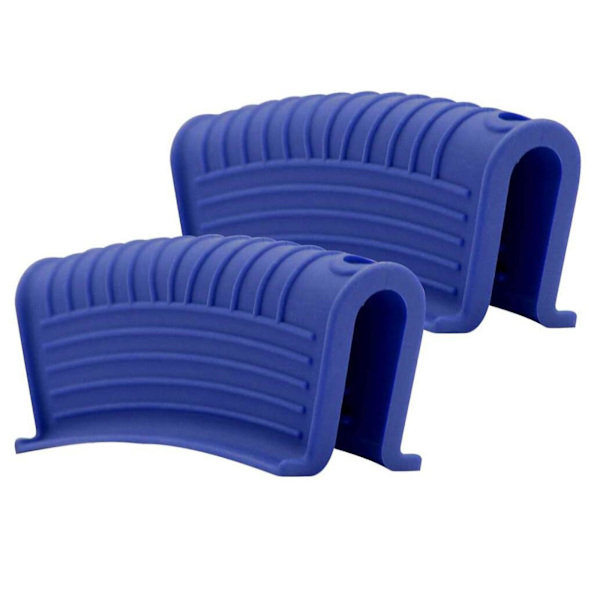 Silikon Anti-brännskada Grytöronklämma Högtemperaturbeständig Halksäker Hand 2-pack Köksredskap