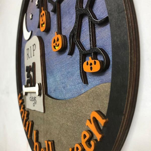 Luovat Halloween-puupöytäkoristeet DIY-laskenta loma-koristeet