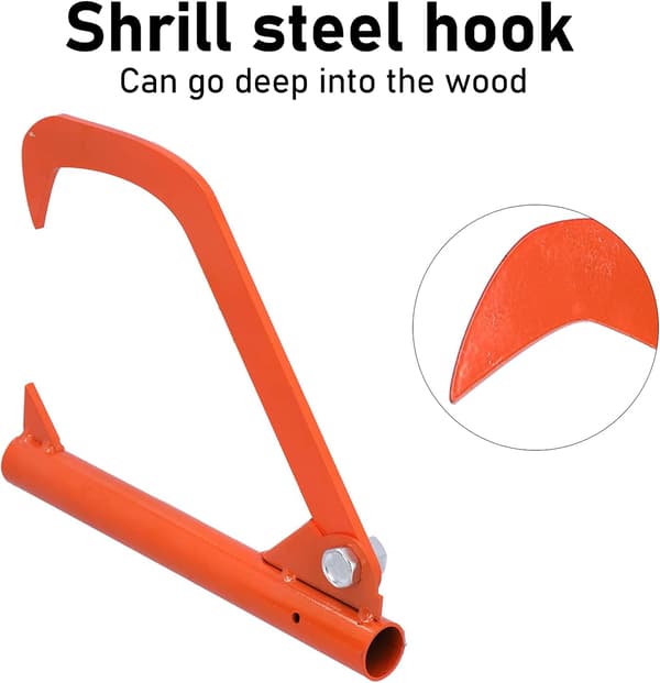 Log Hook Garden Backyard Lifter Steel Log Hook Log Hook Strong Load-bearing Screaming Hook Tool