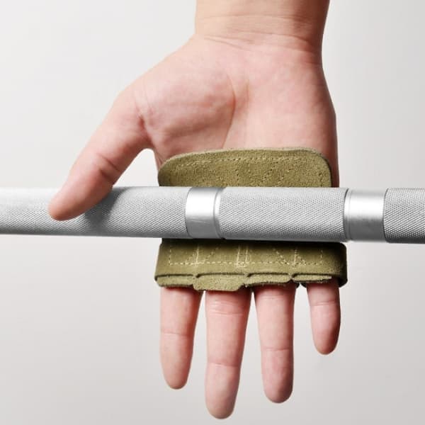 1 par kohud gym grepp tyngdlyftning skyddshandskar halv fing