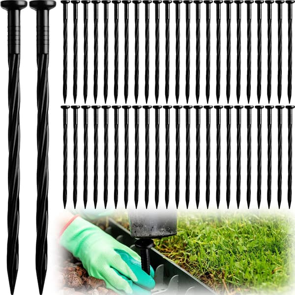 200 kappaleen nurmikon reunuspiikit muoviset maapiikit maisemointiin item_package_quantity