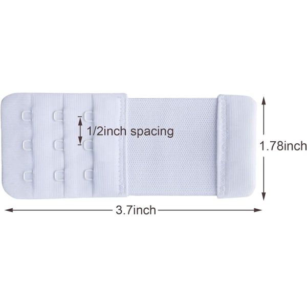 BH-Forlængere BH-Forlængere 3 Kroge/2 Kroge, BH-Forlængere BH-Forlængelse 6 Stykker, 3 Kroge 1,27 cm Afstand