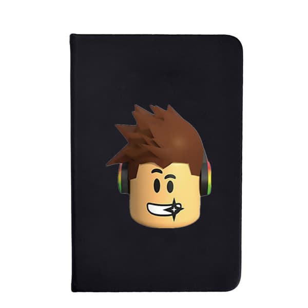 2-pak ROBLOX Sort Notesbog Studerende Enkel Mode Alfabet Bog Journal Håndbog Kontor Notesblok-1