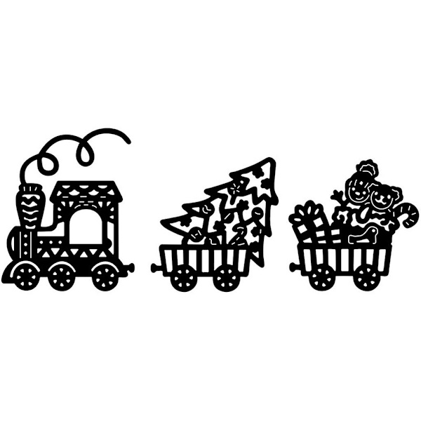 Julemand Snedmand Skæreform Juletog Metal Skæreform DIY Scrapbooking Kort