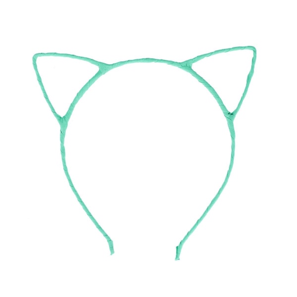 Fancy Dress Costume Party Cat Ears Wired Headband (light Blue)green