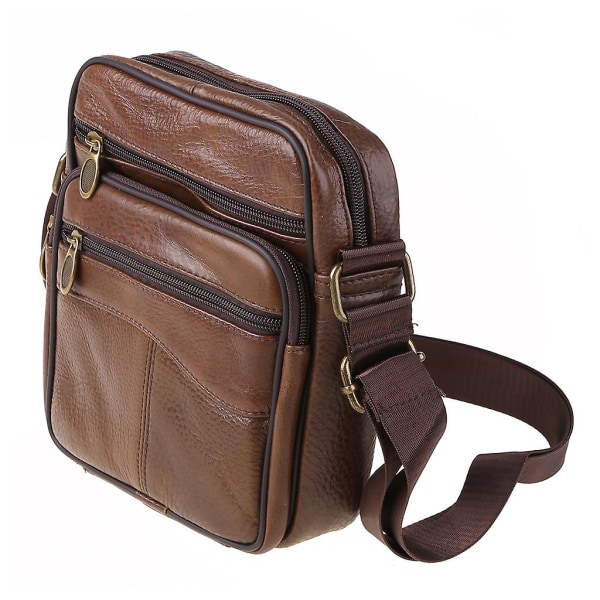 Menn Lær Skulder Business Messenger Crossbody Vesker Koffert Håndveske ToteStyle 1