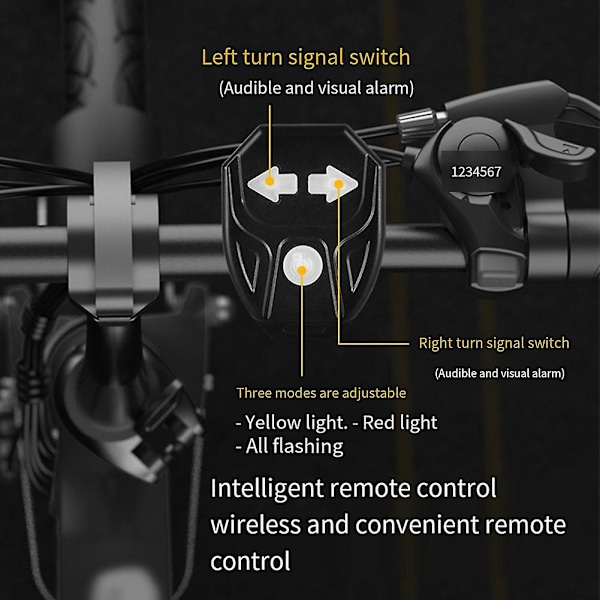Nyt Smart Cykellygte Sæt USB Genopladelig Cykel Blinklys Cykel Lanterne Tilbehør LED Baglygte Li