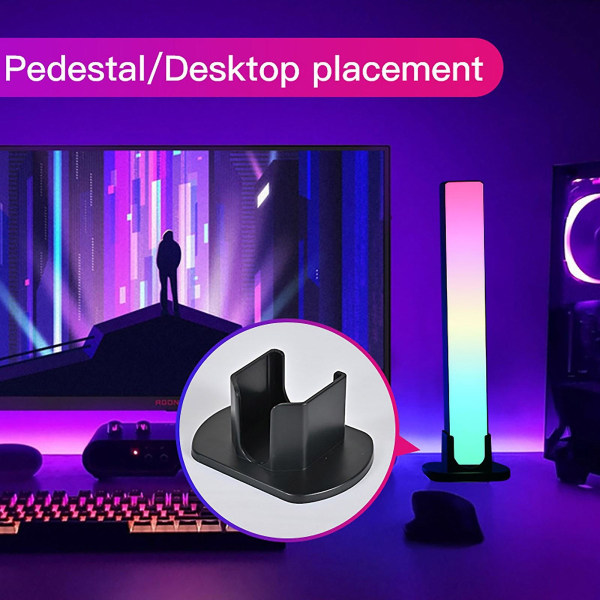 Computer Desktop Baggrund Atmosfære Lys Rgb Lys Med Gaming Lyd Pickup Lys Bluetooth Musi
