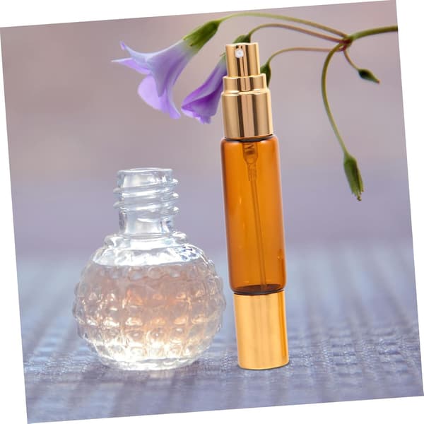 8-pakning doble påfyllbare glassrulleflasker, 10 ml reisesett