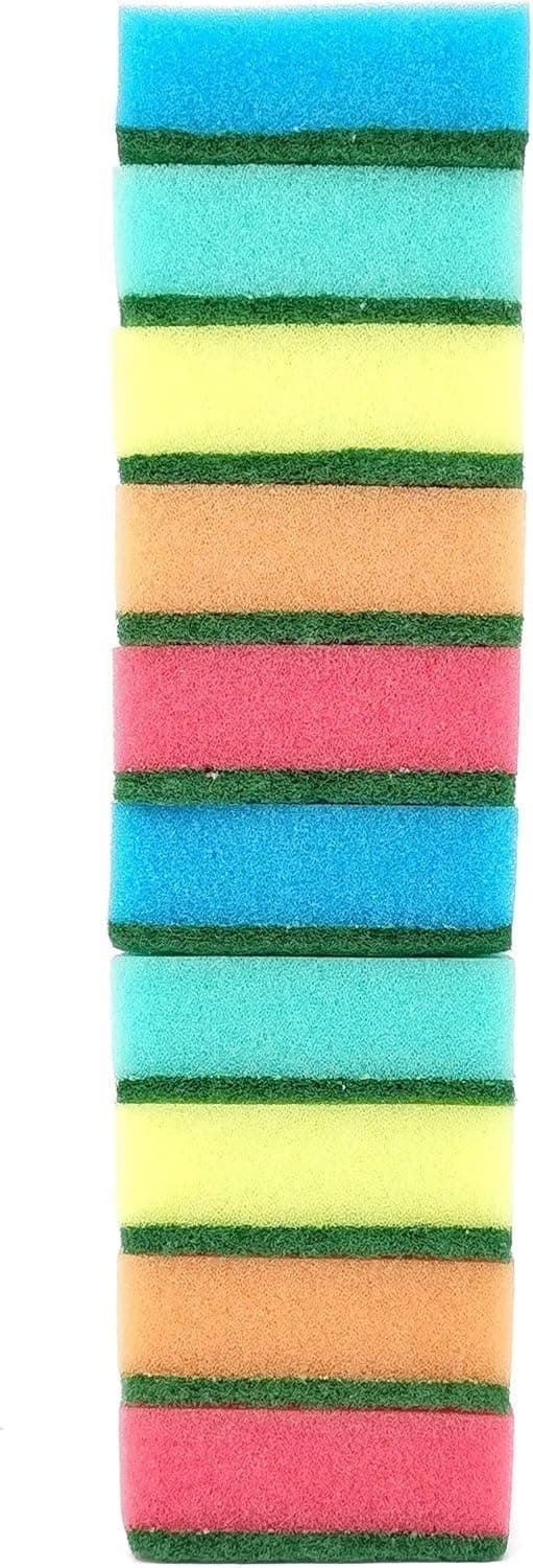 60-pack flerfärgade MIDI diskmaskinssvampar, 75x50x28mm