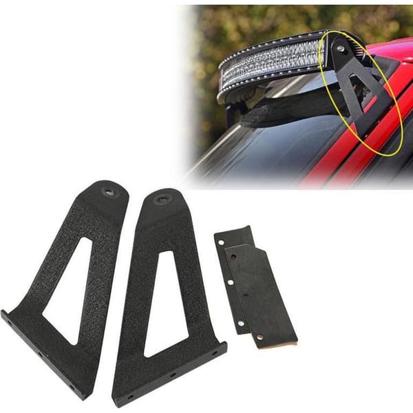 LED-ljusrampsfäste, 52 tums böjt LED-ljusrampsfäste för 2004-2014 4WD/2WD, rostfritt stål