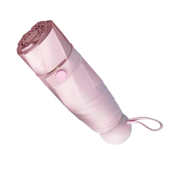 5-sektionsparasoll Utomhustillbehör Solskyddsparasoll Parasoll Utomhus Solskyddsutrustning Pink 90*58 cm