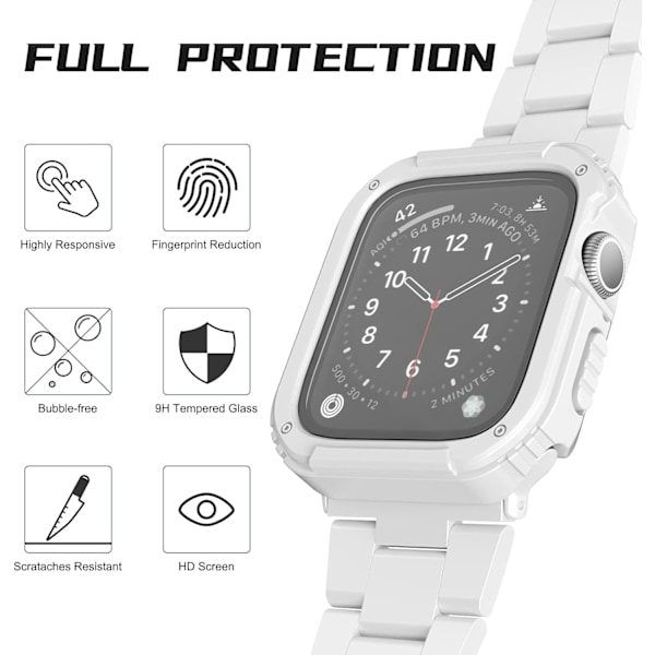 2-pak robust etui, der er kompatibelt med Apple Watch