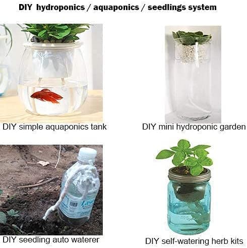 2 pcs self-watering wick for planters, capillary rope for hydroponic systems and seedlings, white