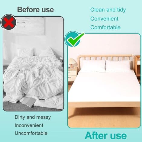 Adjustable Sheet Straps for Sheets, Elastic Adjustable Sheet Straps with Metal Clips, Holder Straps, Sheet Fasteners for All Beds