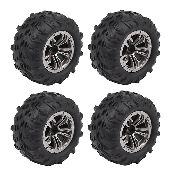 4 stk. 80 mm hjuldæk til Xinlehong Q901 Q902 Q903 9130 9136 9137 9138 1/16 RC bil opgraderingsdel