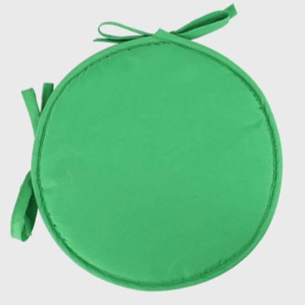 Setepute Svamp Pute Stropper 38 cm Diameter Grønn Polyester for Kontor Spisestue Bil Bruk Multifunksjonell Stolpute