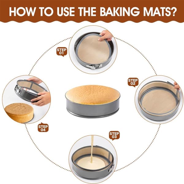 9-tommer silikone bageform springform bageform cheesecakeform genanvendelig nem