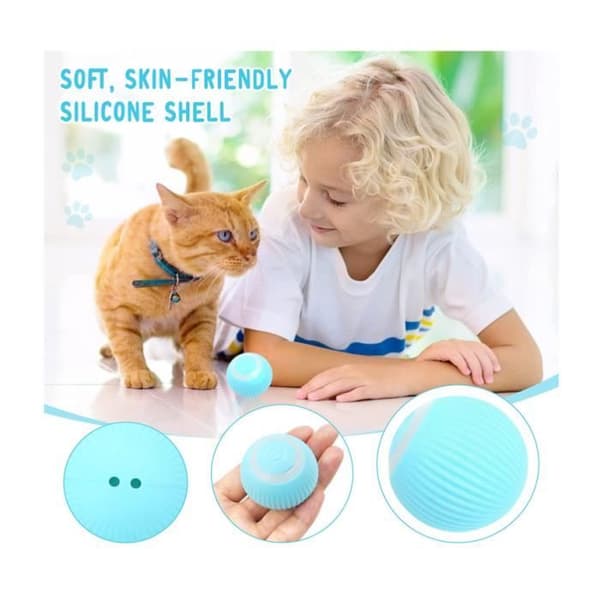 Interactive Cat Toy - Unknown Brand - Automatic Ball - Obstacle Avoidance - Silicone - 43mm