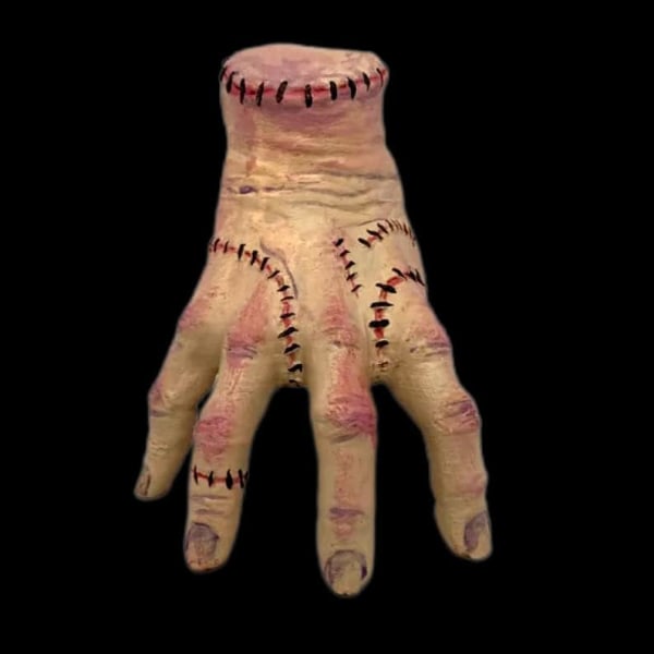 Onsdagsting Falske håndleker Håndmodell Cosplay Skremmende rekvisitter Figurdekorasjon (håndrekvisitt)