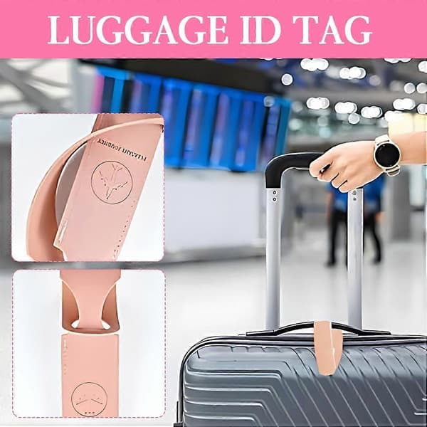 5 stk. bagasjelapper for reise, justerbar reimdesign reiselapp