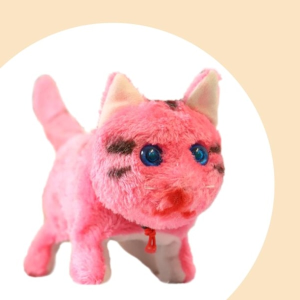 Pehmeät elektroniset kissalelut Eläinhahmot lapsille Lelut Vaaleanpunaiset interaktiiviset lelut