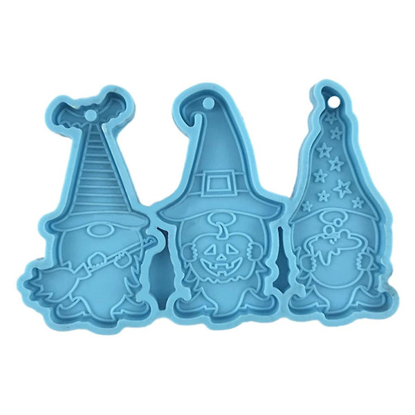Dværg Dukke Gnome DIY Nøglering Harpiksform Silikonform DIY Håndværk UV Epoxy Harpiks M
