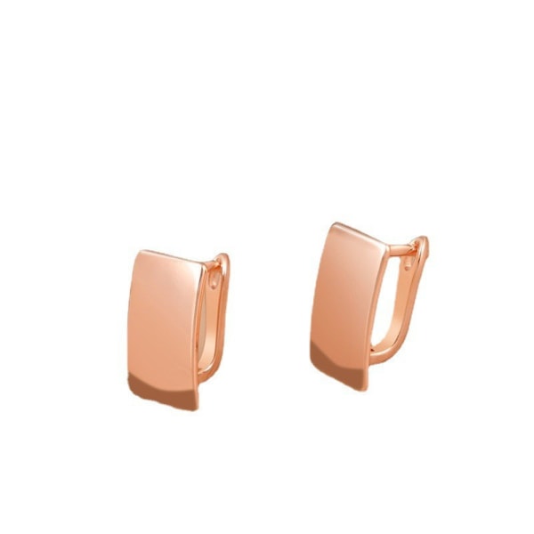 Guld øreringe til kvinder elegante firkantede øreringe Gaver til kvinder Fødselsdag til mor Guld lamineret, 20mmx15mm