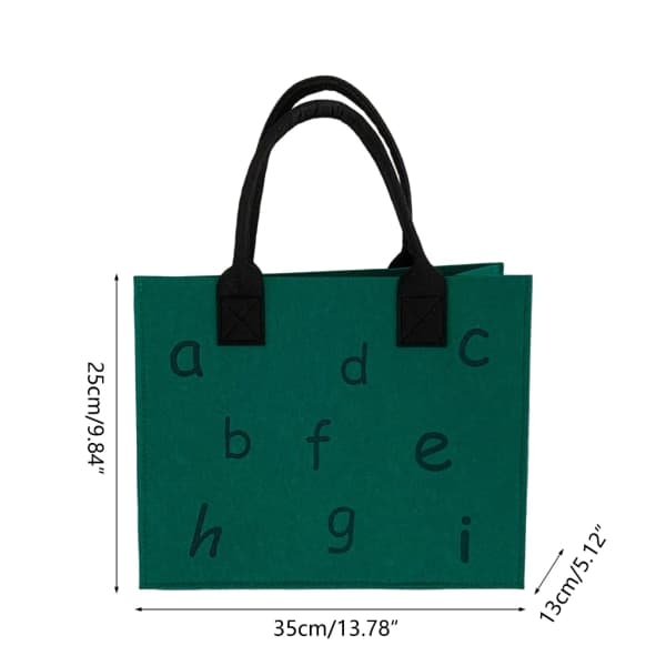 Portable Storage Bag Top Handle Bag Chic and Functional Handbag Felt Bag