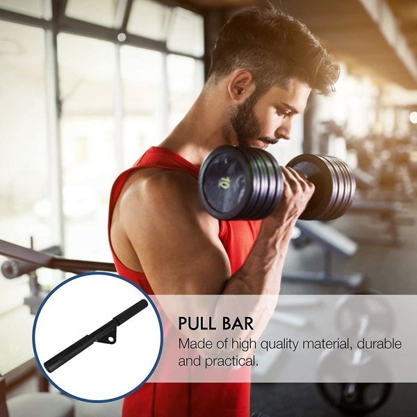 Roterende rett stang Biceps Pull Up Stangskive Kabel Maskinfestesystem Håndstyrketrening Blaster Gym Treningsutstyr