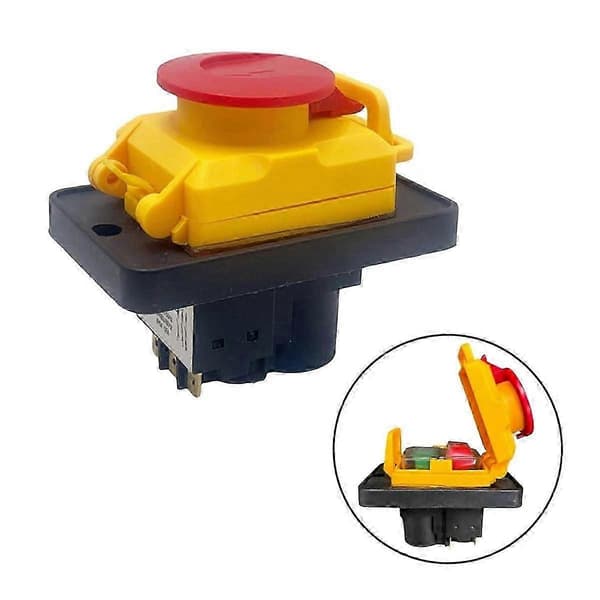 KJD18 400V 6-Pin Waterproof Magnetic Push Button Switch for Marine Grinders