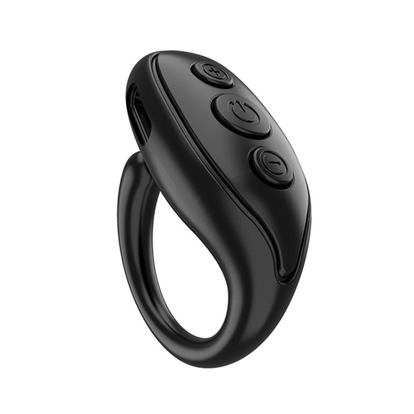 Ring Fjernkontroll Ring Lat Artifact, Mobiltelefon Bluetooth Fjernkontroll Trådløs Mobiltelefon Black