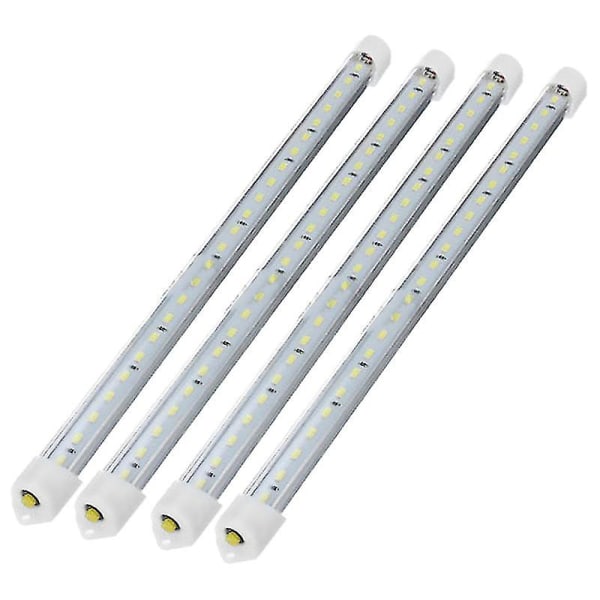 4 kpl 30 cm 12V 24 LED:n auton sisävalaistusnauha valkoinen